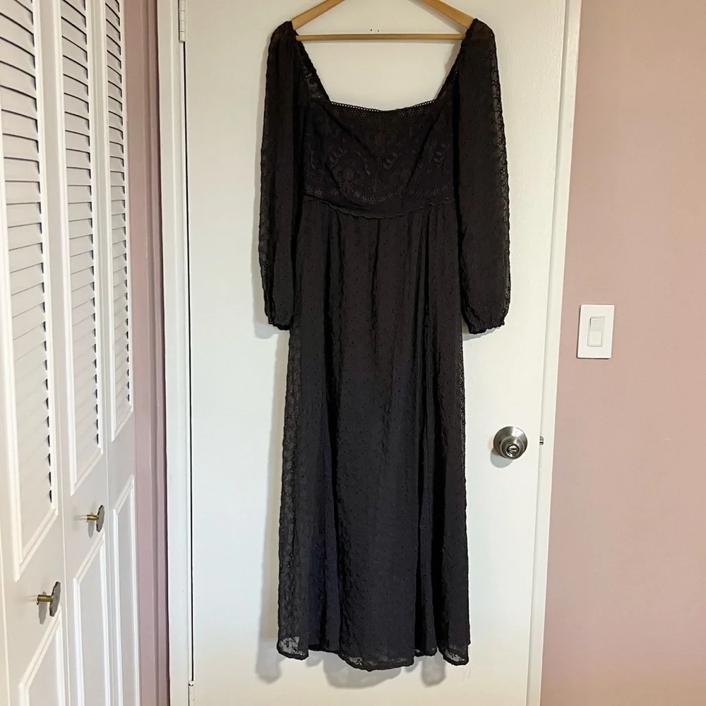 NEW Free People Malina Maxi Dress in Dark Scales - Picture 8 of 16